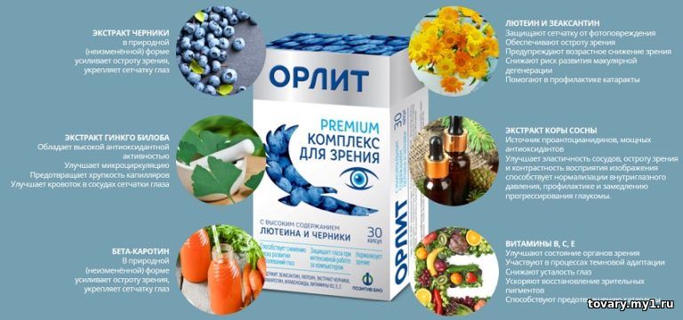 Орлит комплекс для зрения