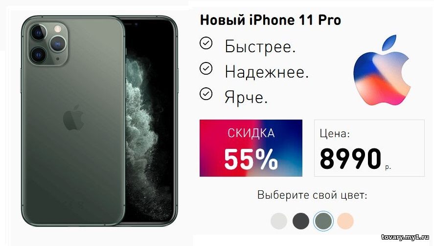 Реплика / Копия iPhone 11 Pro (Айфон 11 Про)